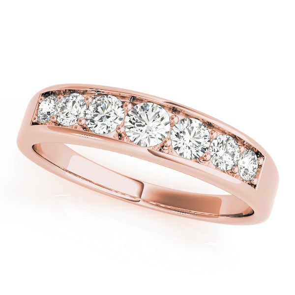 14K Rose Gold 1 ct tw Diamond Wedding Ring