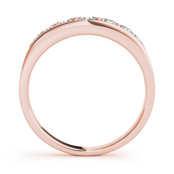 14K Rose Gold 1 ct tw Diamond Wedding Ring