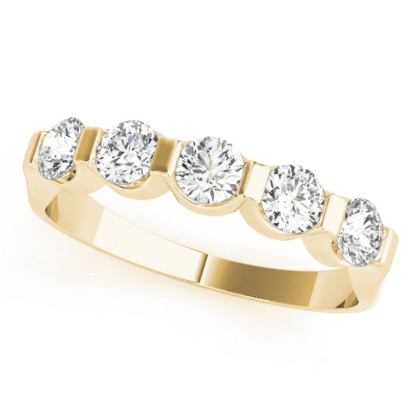 14K Yellow Gold 1/2 ct tw Diamond Wedding Ring