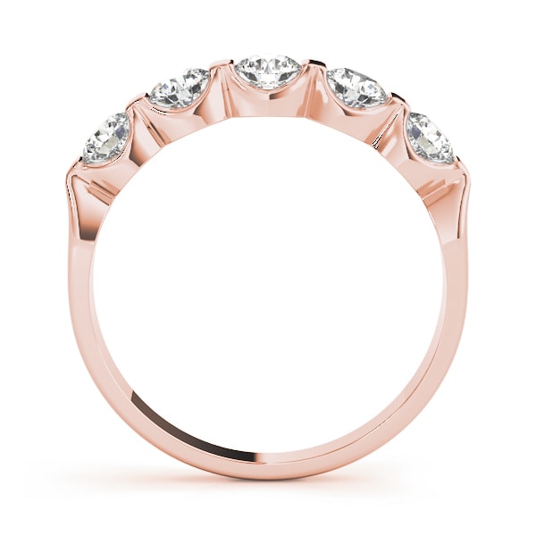 14K Rose Gold 1/2 ct tw Diamond Wedding Ring