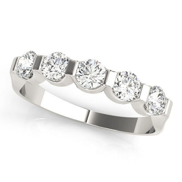 18K White Gold 1/2 ct tw Diamond Wedding Ring