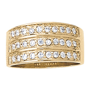 18K White Gold Multi-Diamond Fashion Ring