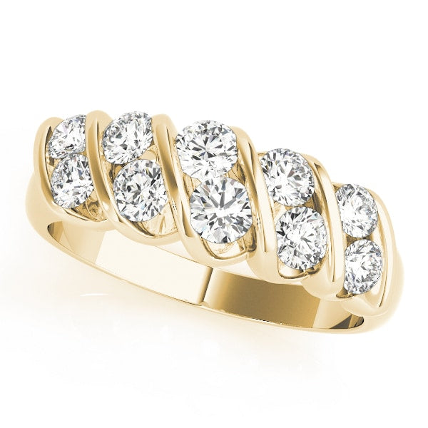 18K Yellow Gold 1/4 ct tw Diamond Wedding Ring