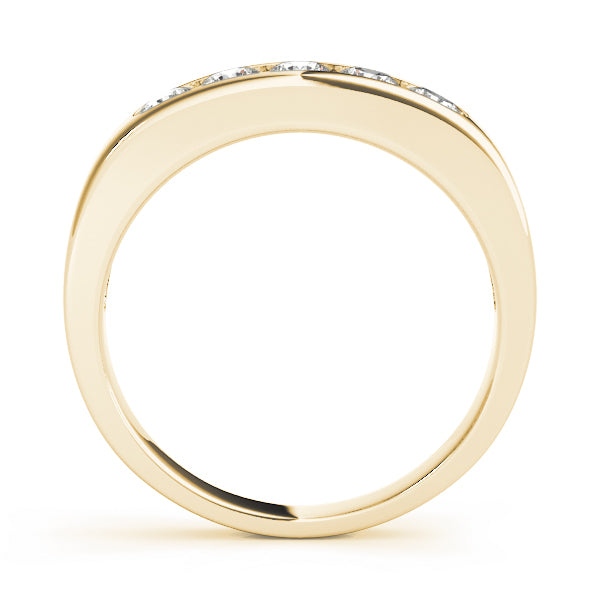 14K Yellow Gold 5-Stone Diamond Wedding Ring