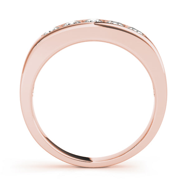 Rose Gold 1 CT Diamond Wedding Band | 18K