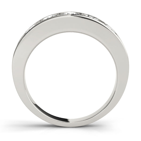 14K White Gold Round Diamond Wedding Ring