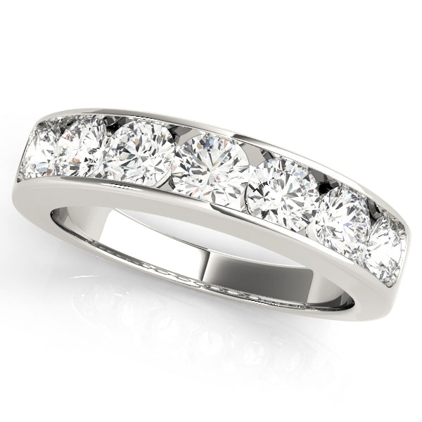 Platinum 1 CT Diamond Multi-Stone Wedding Band