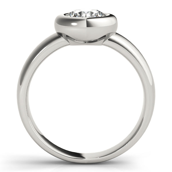 18K White Gold 1ct Diamond Solitaire Engagement Ring