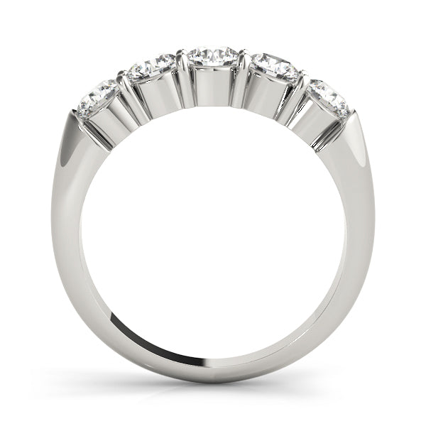 18K White Gold 1 CT Diamond Wedding Ring