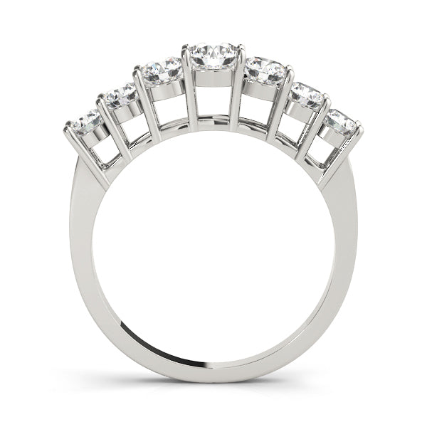 Platinum 1 CT Round Diamond Wedding Band