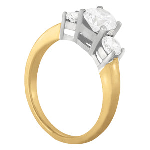 18K White Gold 1.5ctw Round Diamond Engagement Ring