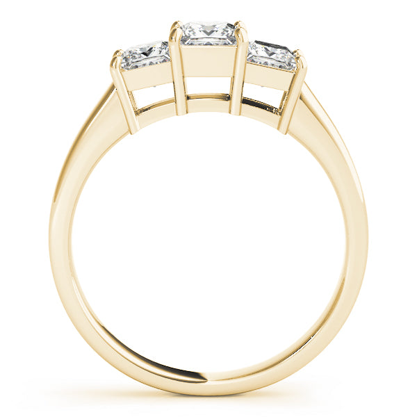 18K Yellow Gold 1.12 ctw Square Diamond Engagement Ring