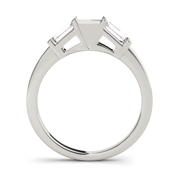 18K White Gold Baguette Diamond Wedding Ring