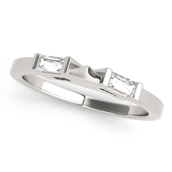Platinum 1/4 ct tw Fancy Shape Diamond Wedding Ring