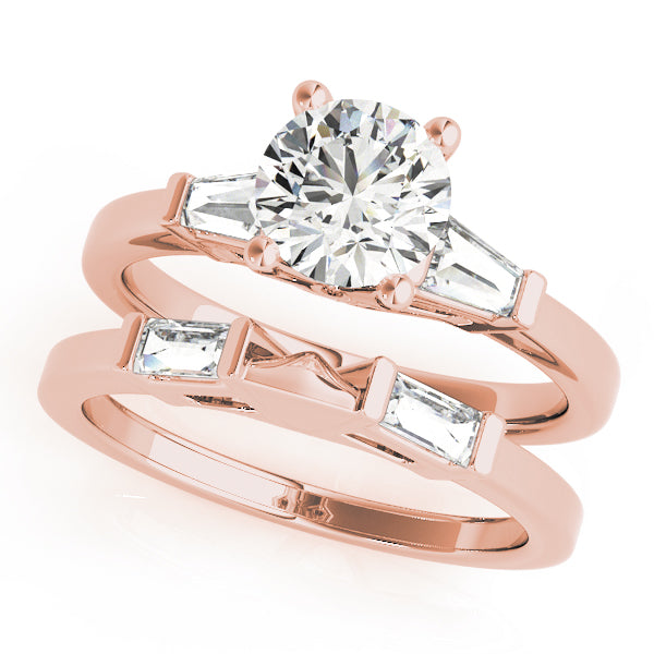 18K Rose Gold 1.2 ctw Diamond Engagement Ring