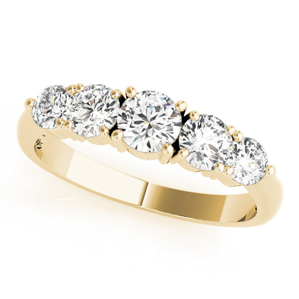 18K Yellow Gold 1 ct tw Diamond Wedding Ring