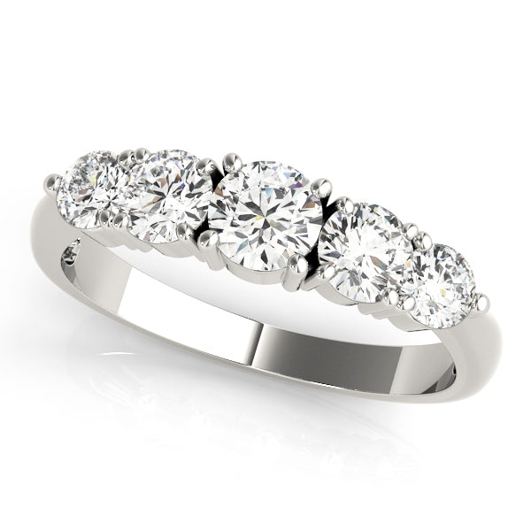 18K White Gold 1 ct tw Diamond Wedding Ring