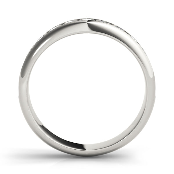 14K White Gold Diamond Wedding Ring