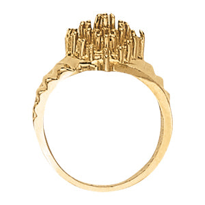 14K White Gold Multi-Diamond Fashion Ring