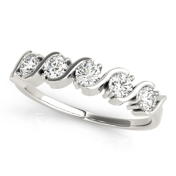14K White Gold 1 CT Diamond Wedding Ring