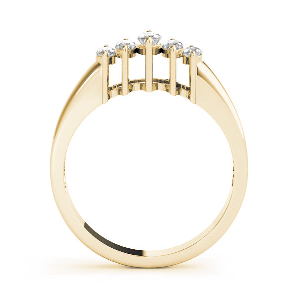 14K Yellow Gold 1 1/3 ct tw Fancy Shape Diamond Wedding Ring