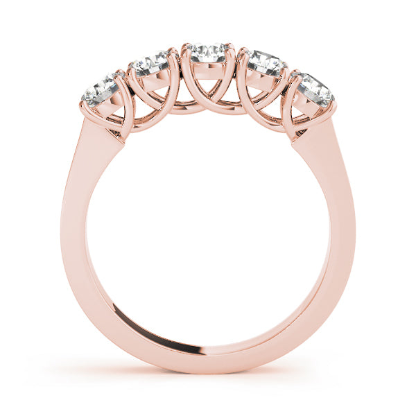 14K Rose Gold Diamond Wedding Ring
