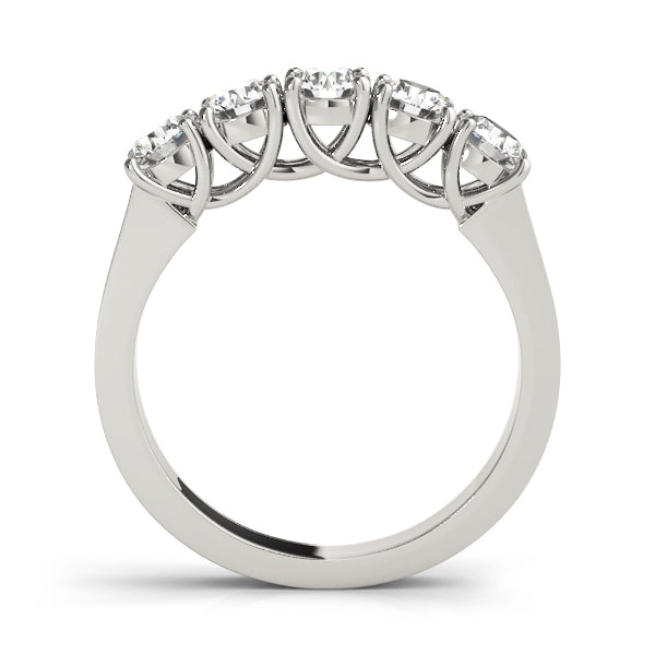 14K White Gold 1 CT Diamond Wedding Band