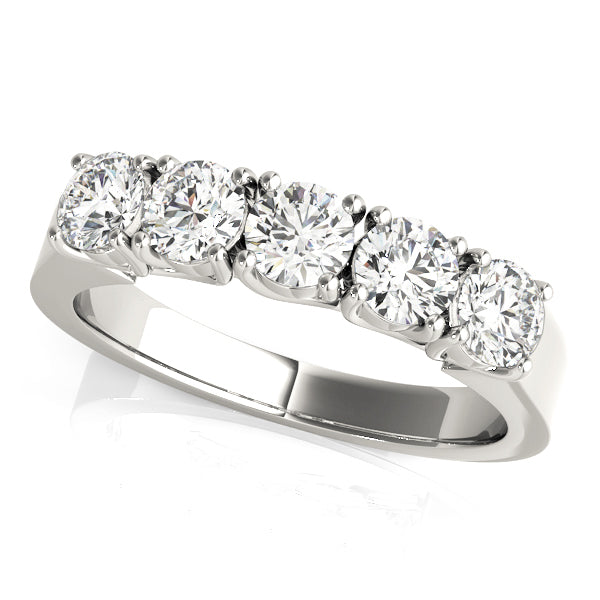 18K White Gold 1 CT Diamond Wedding Ring
