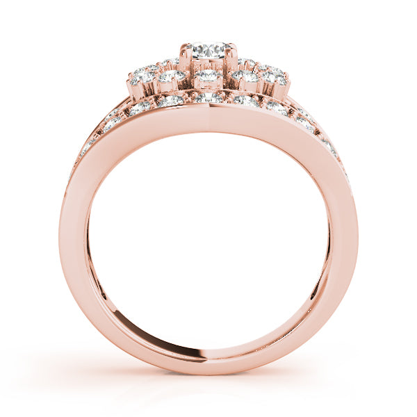 Rose Gold 1 CT Diamond Fashion Statement Ring