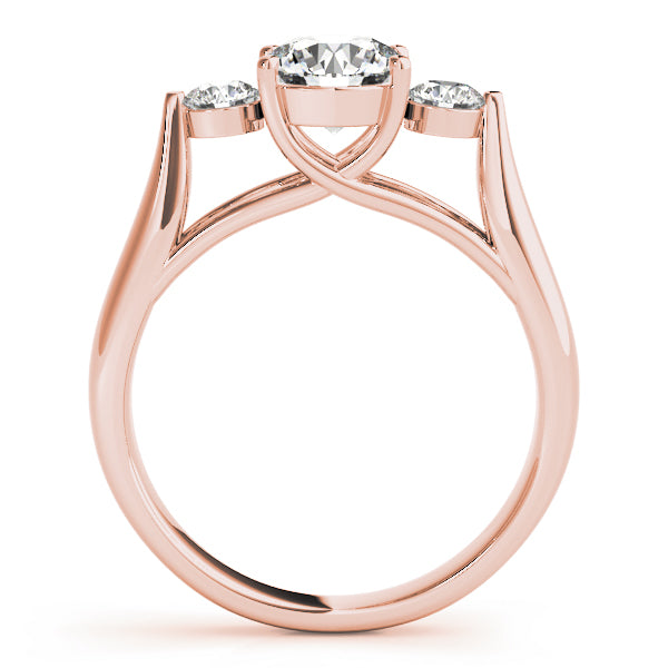 18K Rose Gold 1.25ctw Diamond Engagement Ring