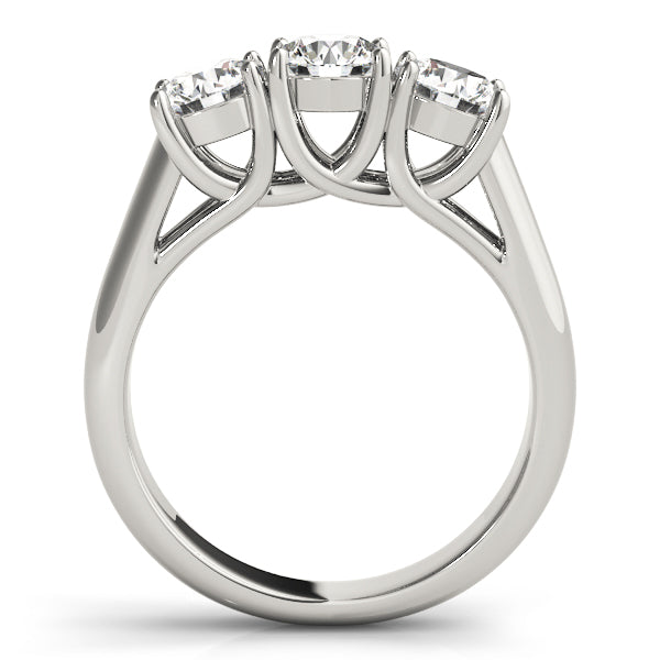 14K White Gold 1 CT Round Diamond Engagement Ring