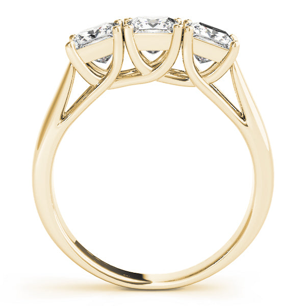 18K Yellow Gold Princess Diamond Engagement Ring