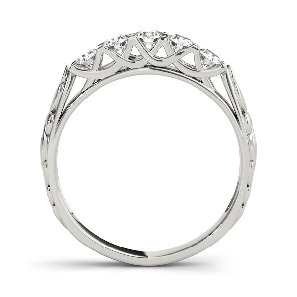Platinum 0.88 CT Diamond Wedding Band