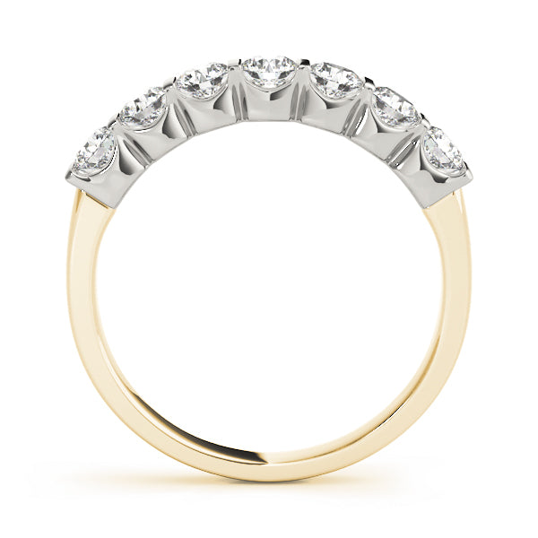 18K Yellow Gold Multi-Diamond Wedding Band