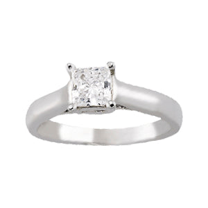Princess Diamond Trellis Engagement Ring