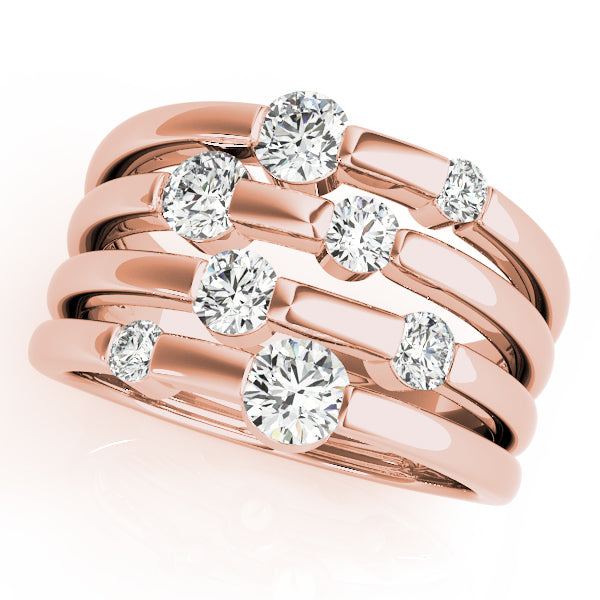 14K Rose Gold 1 ct tw Fashion Diamond Ring