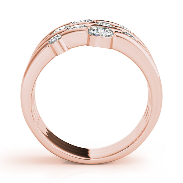 18K Rose Gold 1 ct tw Fashion Diamond Ring