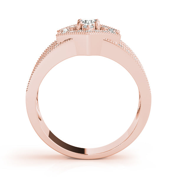 18K Rose Gold 1/2 ct tw Fashion Diamond Ring