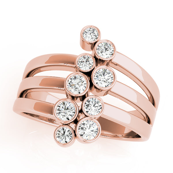 18K Rose Gold 1 ct tw Fashion Diamond Ring