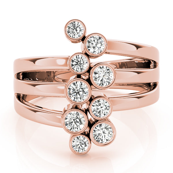 18K Rose Gold 1 CT Diamond Fashion Ring