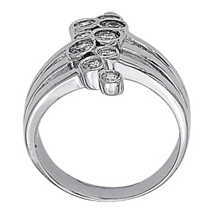 Platinum 1 CT Round Diamond Fashion Ring