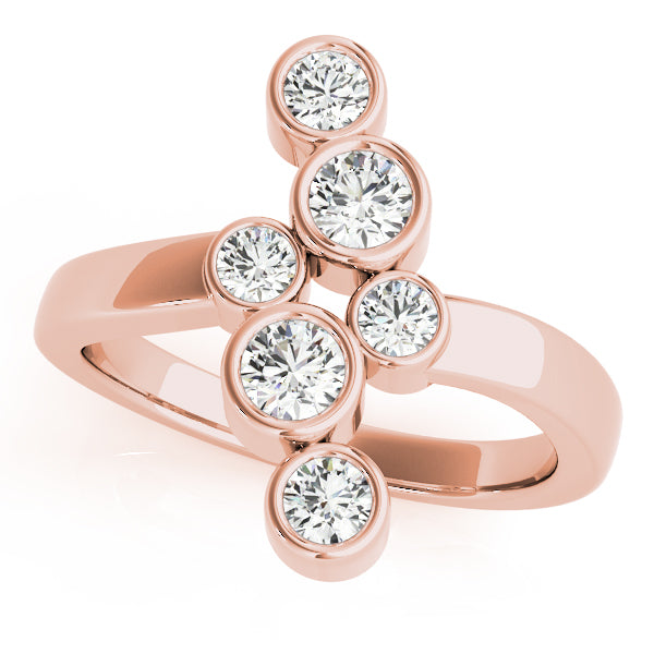18K Rose Gold 1 ct tw Fashion Diamond Ring