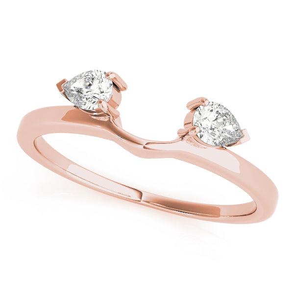 14K Rose Gold 1/3 ct tw Diamond Wedding Ring