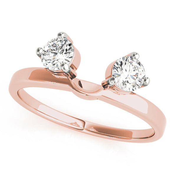 14K Rose Gold 1/2 ct tw Diamond Wedding Ring