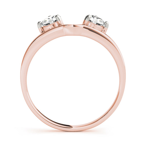 14K Rose Gold 1/2 ct tw Diamond Wedding Ring