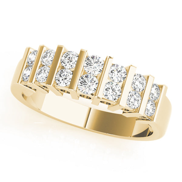14K Yellow Gold Diamond Wedding Ring