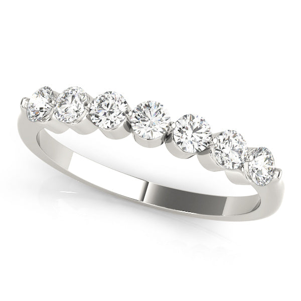 Platinum 1 CT Diamond Multi-Stone Wedding Band