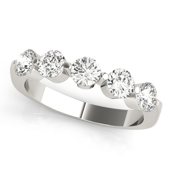 18K White Gold 1 CT Diamond Wedding Ring