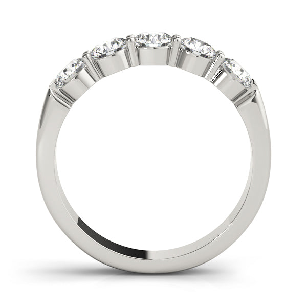 Platinum 1 CT Diamond Multi-Stone Wedding Band