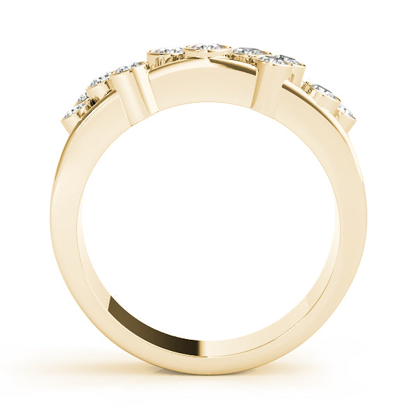 18K Yellow Gold Multi-Diamond Fashion Ring
